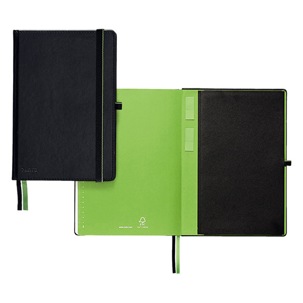 Leitz 4474 compleet notitieboek zwart iPad formaat gelijnd 96 g/m² 80 vellen 44740095 211566 - 2