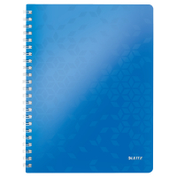 Leitz 4638 WOW spiraalschrift geruit A4 80 g/m² 80 vellen blauw metallic (4 gaten) 211988