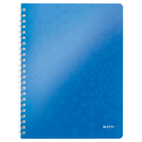 Leitz 4638 WOW spiraalschrift geruit A4 80 g/m² 80 vellen blauw metallic (4 gaten) 46380036 211988