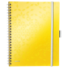 Leitz 4644 WOW be mobile book spiraalschrift A4 gelijnd 80 g/m² 80 vellen geel 46440016 226140 - 1