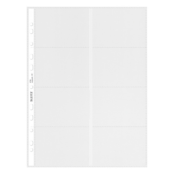 Leitz 4758 premium geperforeerd hoesje A4 voor visitekaartjes (10 stuks) 47583003 211839 - 2