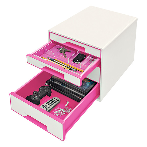 Leitz 5213 WOW ladeblok roze metallic (4 laden) 52132023 202534 - 2