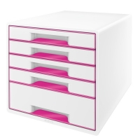 Leitz 5214 WOW ladeblok roze metallic (5 laden) 52142023 202540