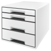Leitz 5252 ladeblok wit/zwart (4 laden) 52521001 226058