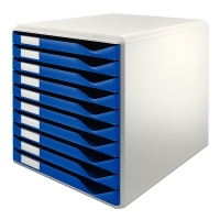 Leitz 5281 ladeblok blauw (10 laden) 52810035 211216