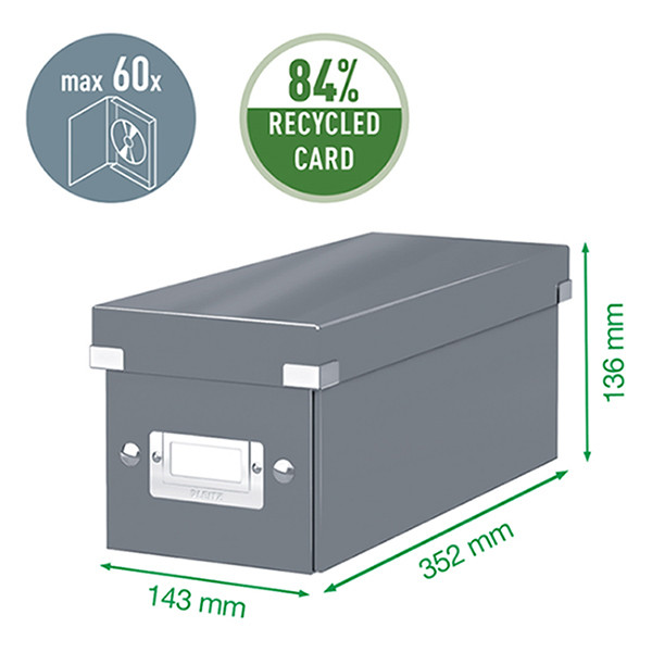 Leitz 6041 WOW cd-box ijsblauw 60410051 211743 - 2