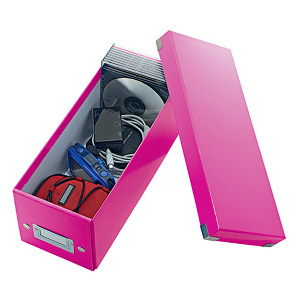 Leitz 6041 WOW cd-box roze metallic 60410023 211126 - 3