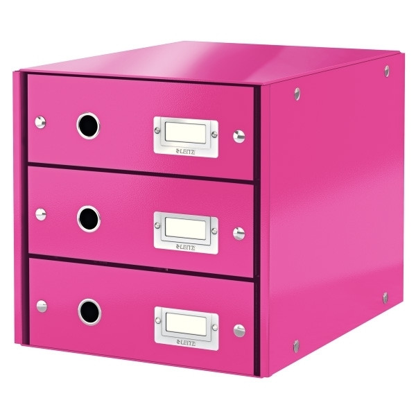 Leitz 6048 WOW klasseermodule roze metallic (3 laden) 60480023 211969 - 1