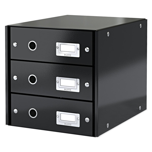 Leitz 6048 WOW ladeblok zwart (3 laden) 211184 - 1