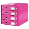Leitz 6049 WOW ladeblok roze metallic (4 laden) 60490023 211963
