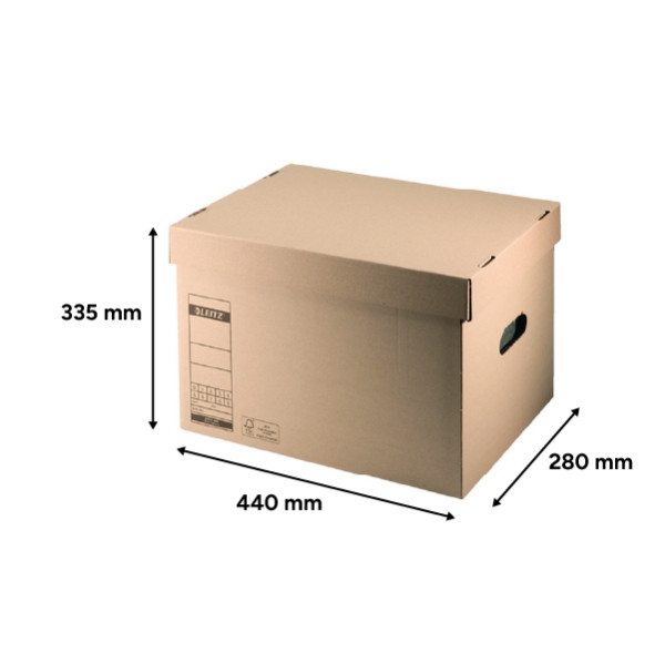 Leitz 6081 archief en transportdoos A4 440 x 280 x 335 mm (10 stuks) 203854 - 4