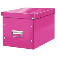 Leitz 6108 cube grote opbergdoos roze 61080023 226068
