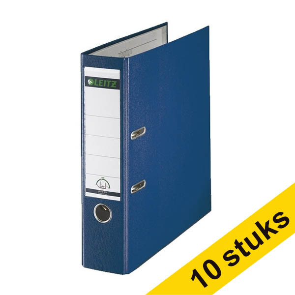 Aanbieding: 10x Leitz 1010 classeur A4 plastic blauw 80 mm 280064 - 1