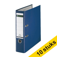 Aanbieding: 10x Leitz 1010 classeur A4 plastic blauw 80 mm 280064