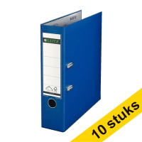 Aanbieding: 10x Leitz 1010 classeur A4 plastic donkerblauw 80 mm 280067
