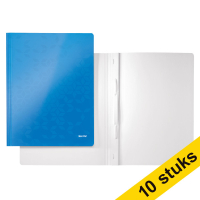 Aanbieding: 10x Leitz 3001 WOW offertemap blauw metallic