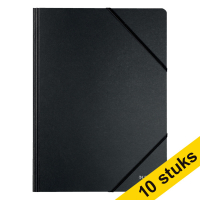 Aanbieding: 10x Leitz Recycle elastomap karton zwart A4