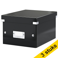 Aanbieding: 3x Leitz 6043 kleine opbergdoos zwart