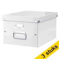 Aanbieding: 3x Leitz 6044 WOW medium opbergdoos wit