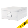 Aanbieding: 3x Leitz 6045 WOW grote opbergdoos wit 211163 - 1