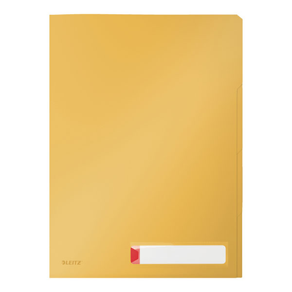 Leitz Cosy Privacy zichtmap met tabbladen warm geel A4 (3 stuks) 47160019 226397 - 1