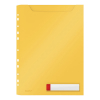 Leitz Cosy Privacy zichtmap met uitvouwbare perforatiestrip warm geel A4 (3 stuks)