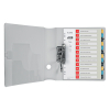 Leitz Cosy bedrukbare plastic tabbladen A4 met 12 tabs (11-gaats) 12480000 226368 - 2