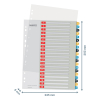 Leitz Cosy bedrukbare plastic tabbladen A4 met 20 tabs (11-gaats) 12490000 226369 - 3