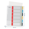 Leitz Cosy bedrukbare plastic tabbladen A4 met 6 tabs (11-gaats) 12460000 226366 - 3
