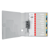 Leitz Cosy bedrukbare platic tabbladen A4 met 10 tabs (11-gaats) 12470000 226367 - 2