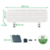 Leitz Ergo bureau ophangbord met laptophouder 80 x 25 cm 65490000 202755 - 3