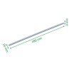 Leitz Precision mesgeleider voor Office rolsnijmachine A3 (2 stuks) 90350000 226594 - 2