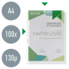 Leitz Premium geperforeerd hoesje A4 4-gaats 130 micron (100 stuks) 211488 - 2