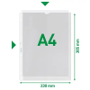 Leitz Premium geperforeerd hoesje A4 4-gaats 130 micron (100 stuks) 211488 - 4