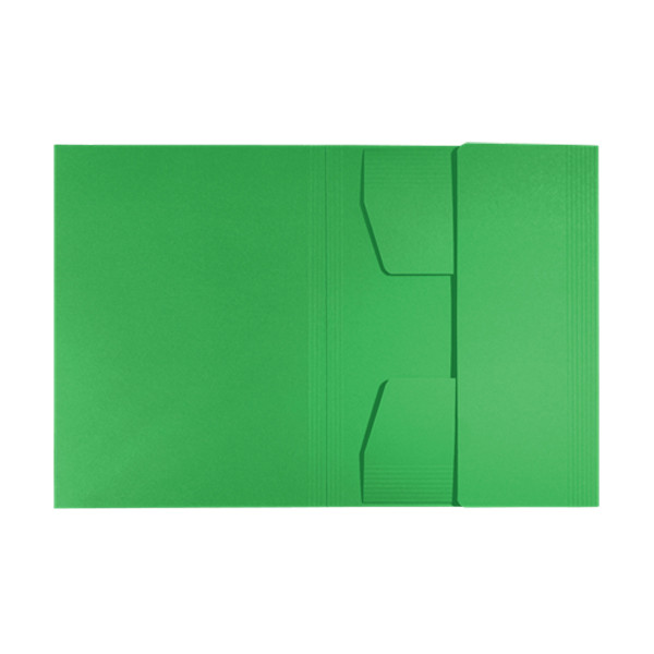 Leitz Recycle kartonnen 3-klepsmap A4 groen 39060055 227555 - 1