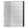 Leitz Recycle plastic tabbladen A4 zwart met 20 A-Z (I) tabs (11-gaats) 12190000 226474