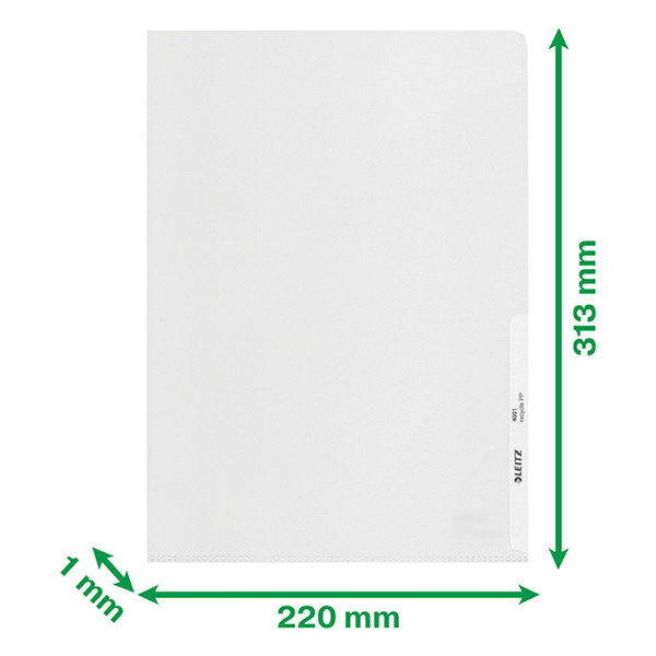 Leitz Recycle zichtmap transparant A4 140 micron (100 stuks) 40011003 226484 - 3