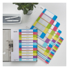 Leitz WOW plastic tabbladen printbaar A4+ assorti 10 tabs (11-gaats) 12430000 226124 - 2