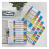 Leitz WOW plastic tabbladen printbaar A4+ assortiment 10 tabs (11-gaats) 12430000 226124 - 2