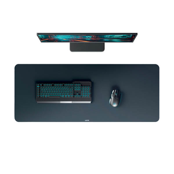 Leitz bureauonderlegger 40 x 100 cm donkergrijs 213464 - 1