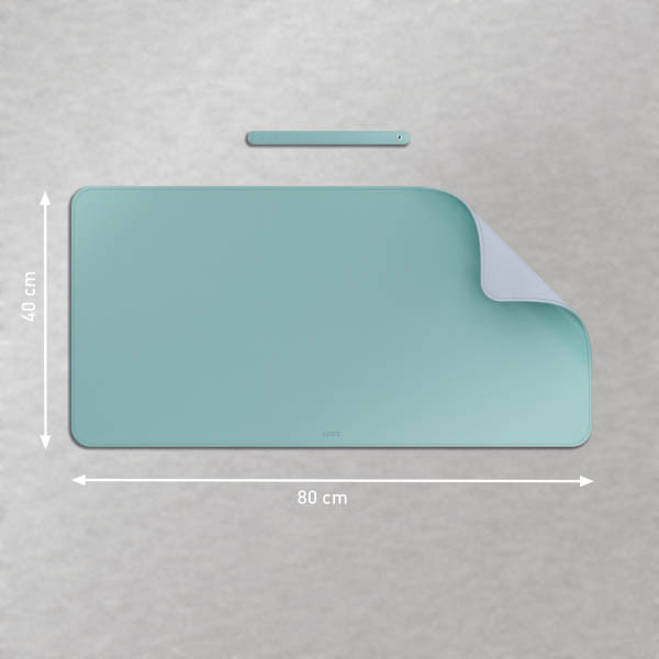 Leitz bureauonderlegger lederlook 40 x 80 cm muntgroen 213459 - 2