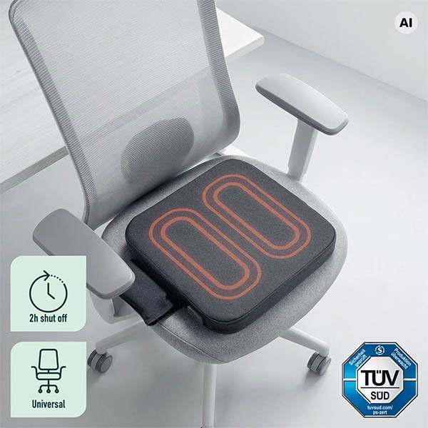 Leitz iComfi verwarmd zitkussen donkergrijs 401301 - 2