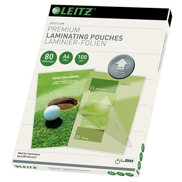 voeden Vooroordeel toewijding Leitz iLAM lamineerhoes A4 glanzend 2x80 micron (100 stuks) Leitz 123inkt.be