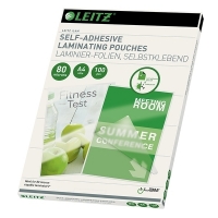 Leitz iLAM lamineerhoes A4 zelfklevend glanzend 2x80 micron (100 stuks) 33872 211118