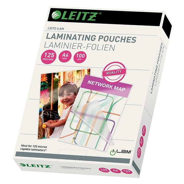 Leitz iLAM lamineerhoes A6 glanzend 2x125 micron (100 stuks) 33806 211112 - 1