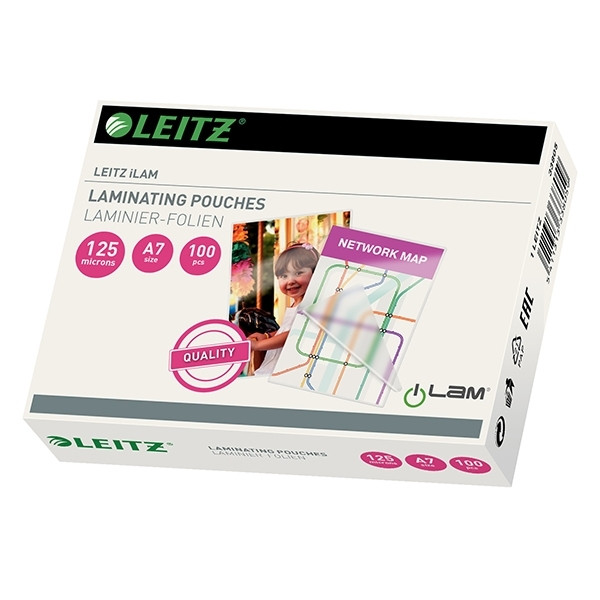 Leitz iLAM lamineerhoes A7 glanzend 2x125 micron (100 stuks) 33805 211114 - 1
