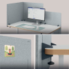 Leitz in hoogte verstelbaar bureauscherm 60 x 70 grijs 243787 - 3