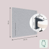 Leitz in hoogte verstelbaar bureauscherm 60 x 70 grijs 243787 - 4