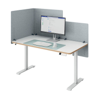 Leitz in hoogte verstelbaar bureauscherm 70 x 80 grijs 243788