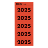 Leitz jaartal etiketten 2025 25,5 x 60 mm zelfklevend rood (100 stuks)